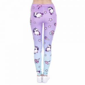 Unicorn And Sweets Printing Women Leggings Woman Pants