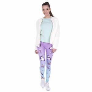 Unicorn And Sweets Printing Women Leggings Woman Pants