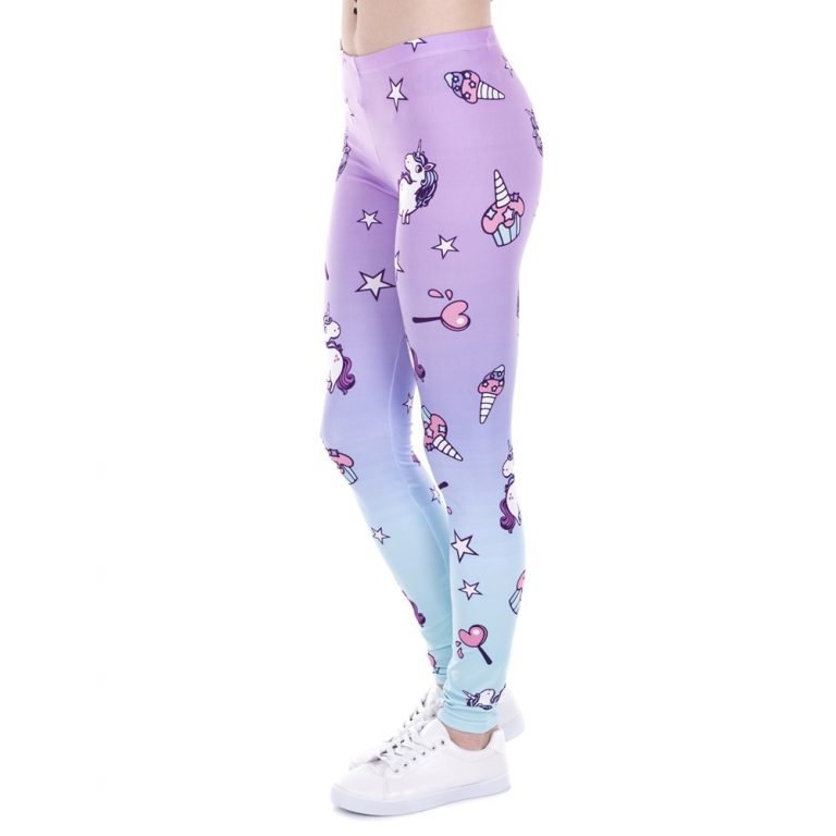 Unicorn And Sweets Printing Women Leggings Woman Pants