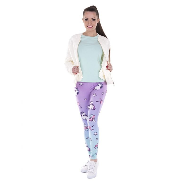 Unicorn And Sweets Printing Women Leggings Woman Pants