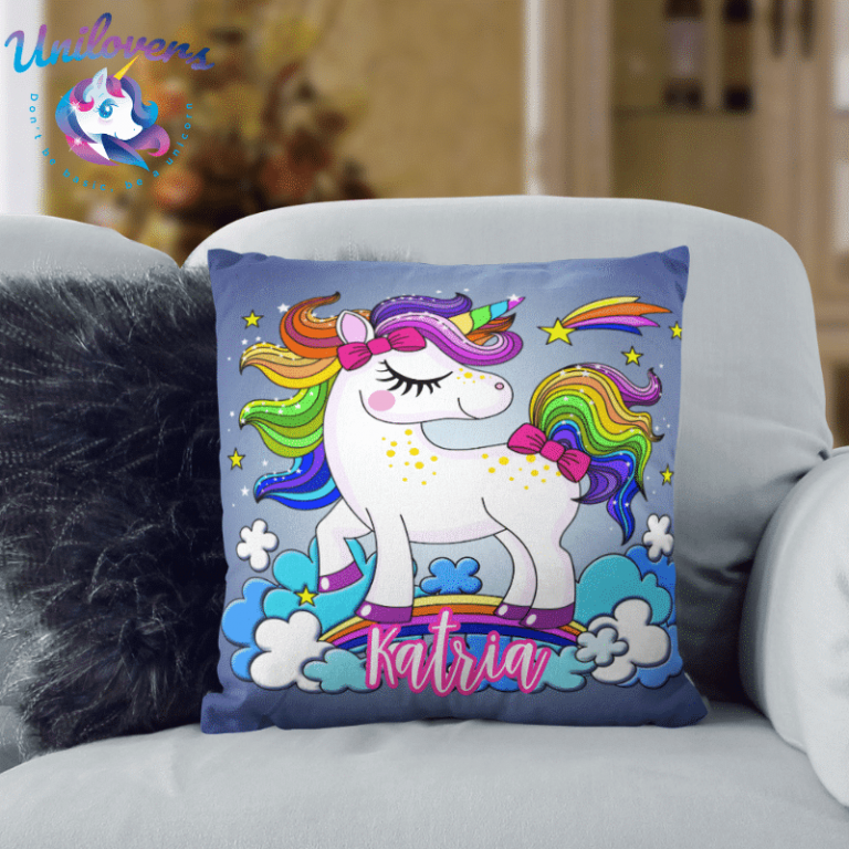 Personalized 3D Unicorn Pillow