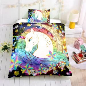 Unicorn In A Star Rotation Bedding Set