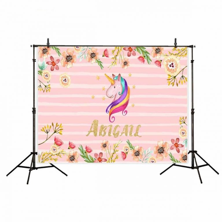 Pink Unicorn Backdrop