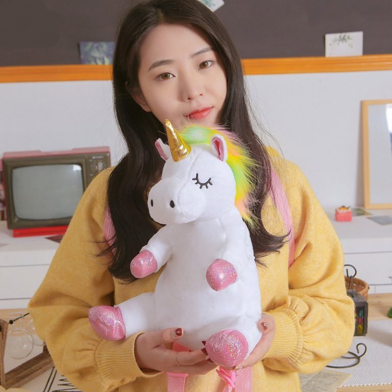 Unicorn Plush Toy Backpack