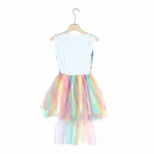 Girls Unicorn Hair Band Wings Tutu Dress