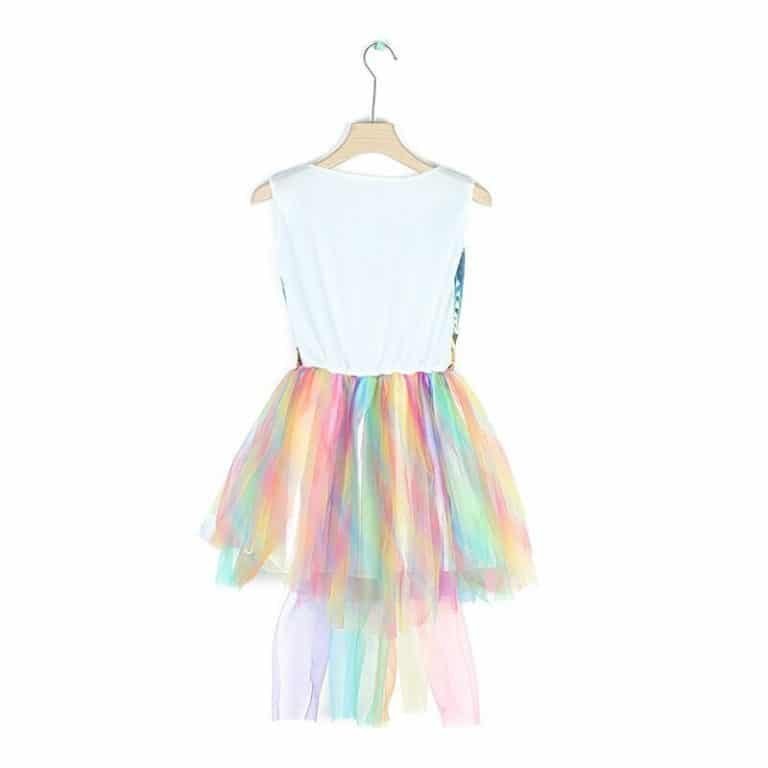 Girls Unicorn Hair Band Wings Tutu Dress