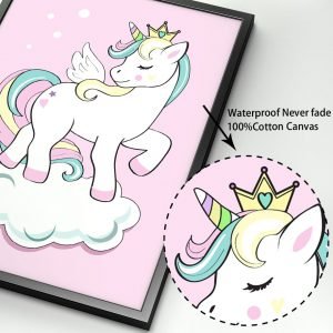 Unicorn Canvas Wall Pictures Decor