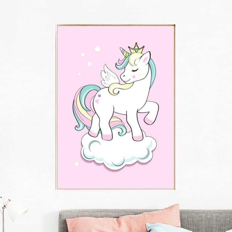 Unicorn Canvas Wall Pictures Decor