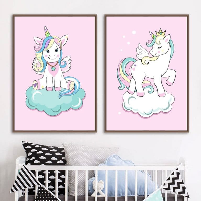 Unicorn Canvas Wall Pictures Decor
