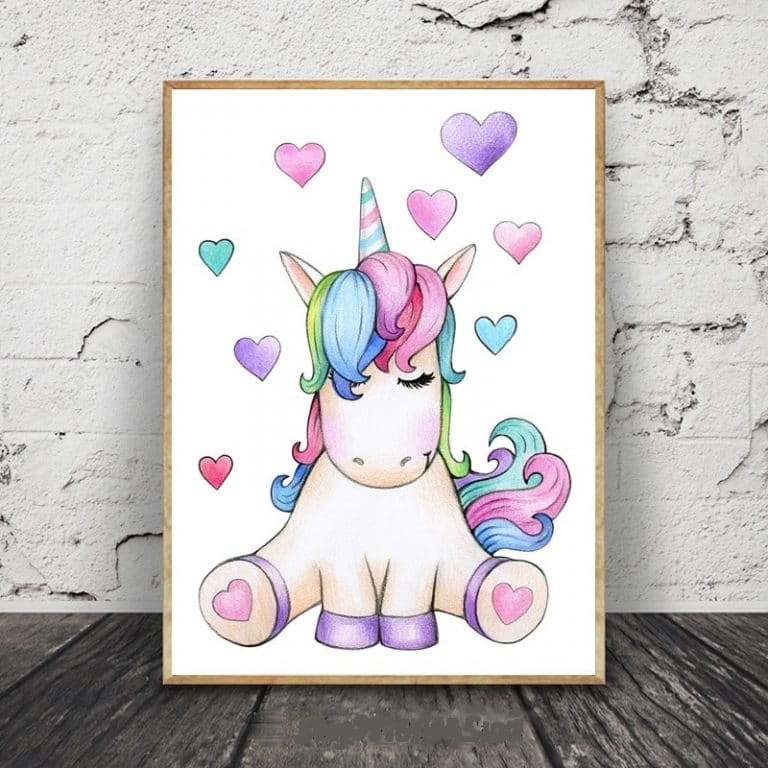 Unicorn Canvas Wall Painting Decoration