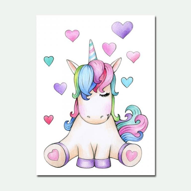 Unicorn Canvas Wall Painting Decoration