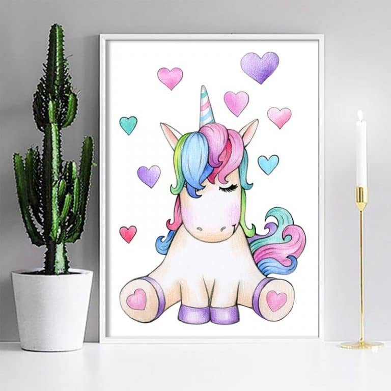 Unicorn Canvas Wall Painting Decoration
