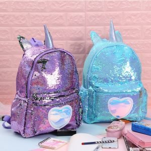 Unicorn Horn Sequins Backpack