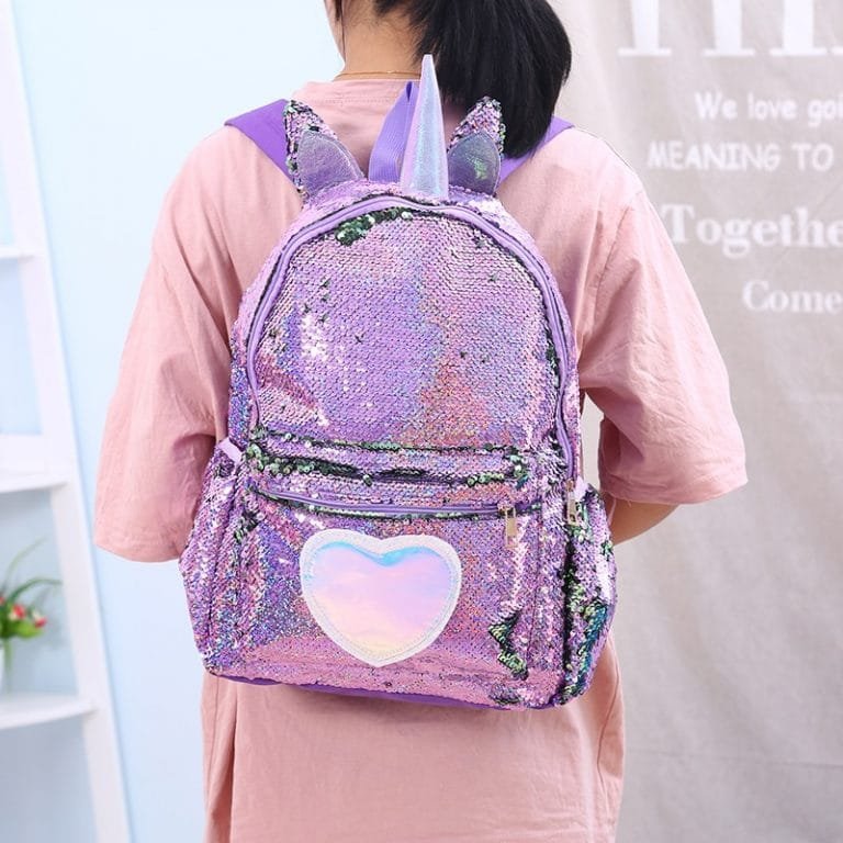 Unicorn Horn Sequins Backpack