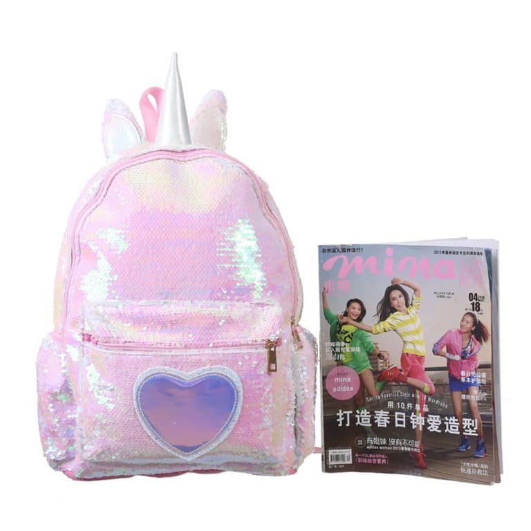 Unicorn Horn Sequins Backpack