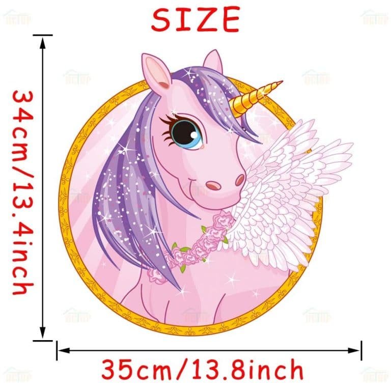 Cute Cartoon Unicorn Wall Stickers