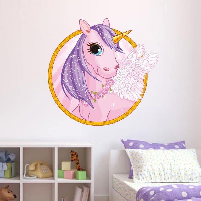 Cute Cartoon Unicorn Wall Stickers