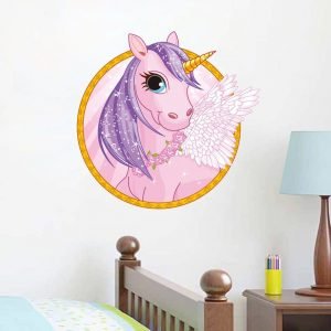 Cute Cartoon Unicorn Wall Stickers