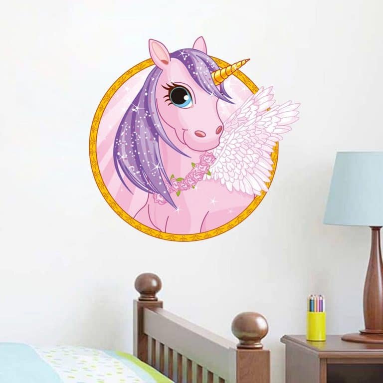 Cute Cartoon Unicorn Wall Stickers