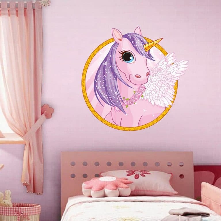 Cute Cartoon Unicorn Wall Stickers