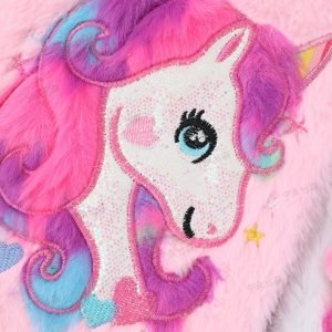 Unicorn Plush Cover A5 Notebook