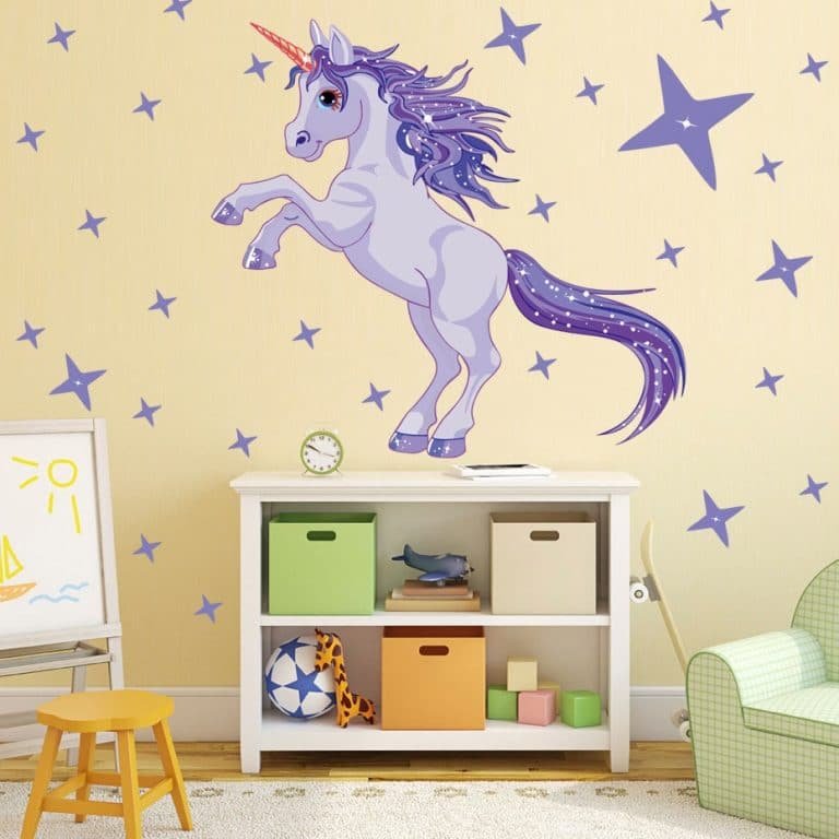Unicorn Stars Wall Stickers