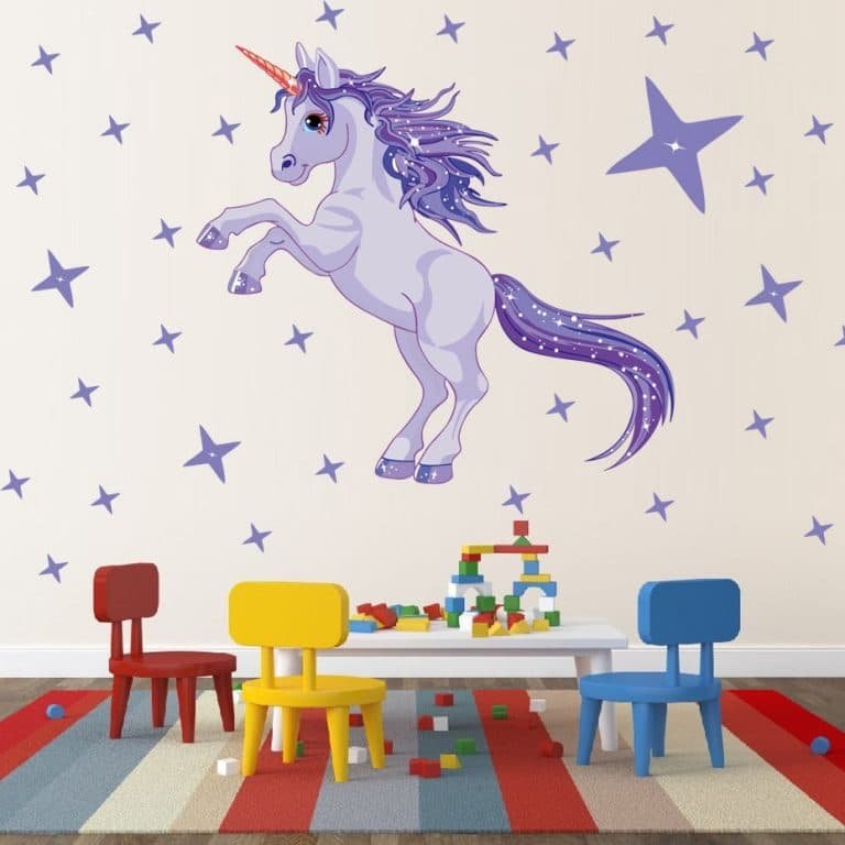 Unicorn Stars Wall Stickers