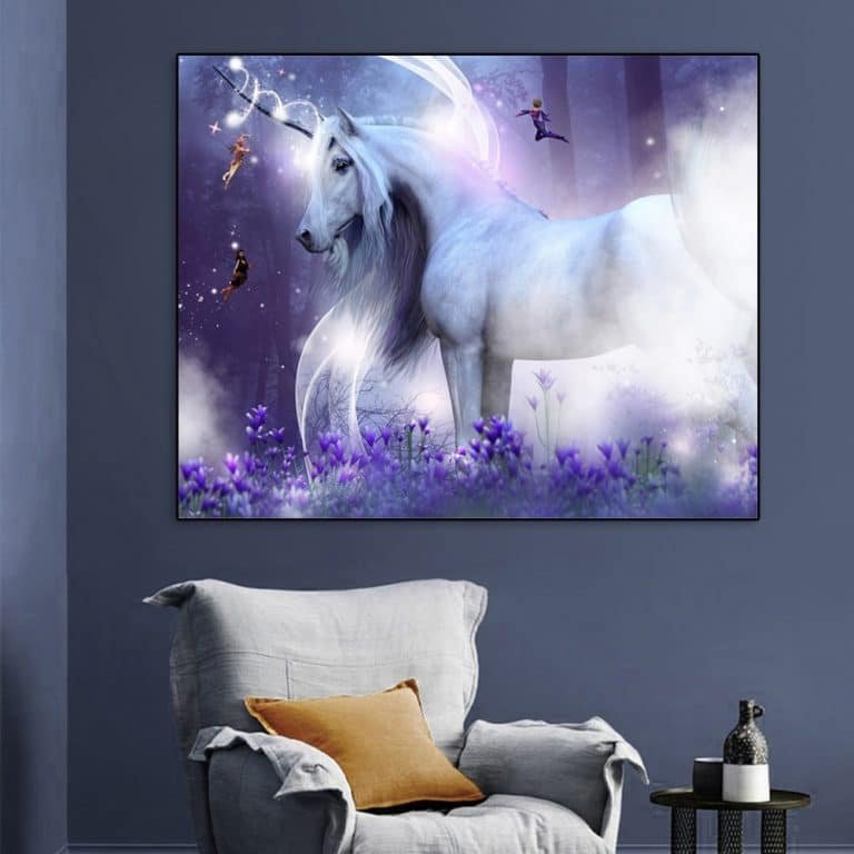 Unicorn Painting Calligraphy Posters