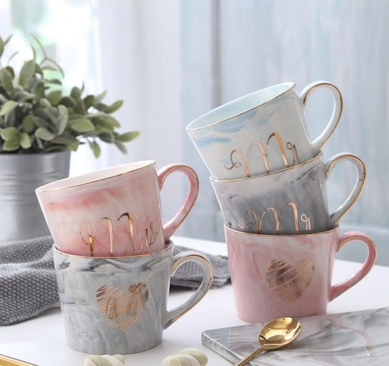 Mr and Mrs Tea Cups Creative Wedding Gift