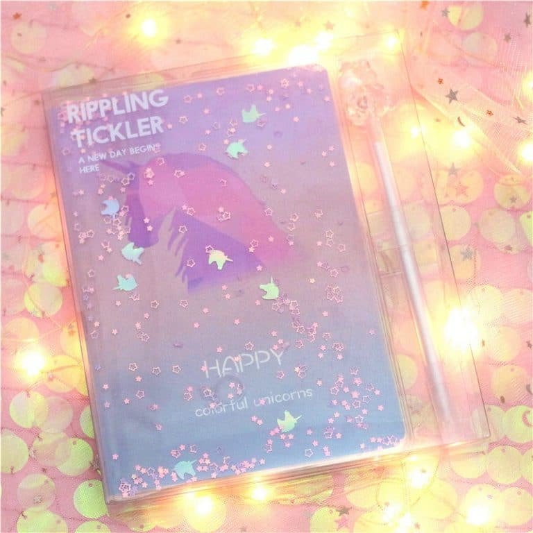 Unicorn Hologram Notebook Planner