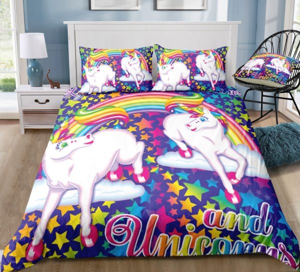Dazzling Rainbow Sparkle & Unicorn Bedding Set