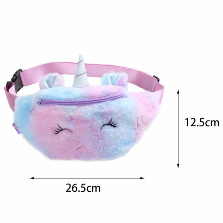 Plush Unicorn Waist Wallet Bag