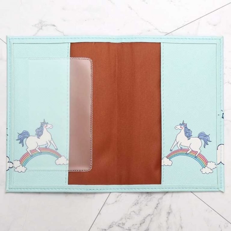 Unicorn PU Leather Travel Passport Holder/Cover