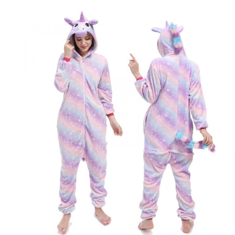 Unicorn Colorful Holographic Winter Onesie
