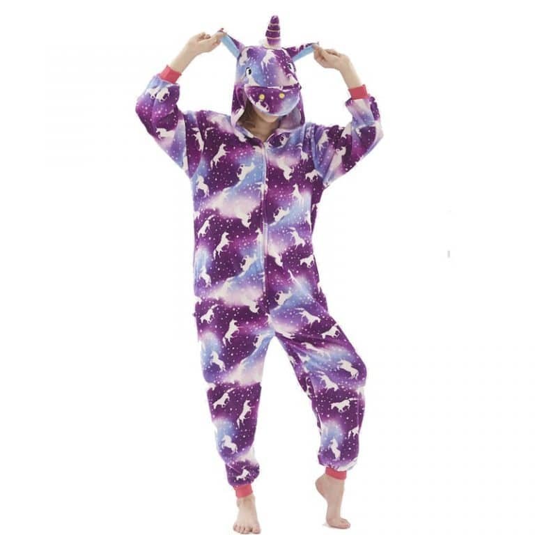 Unicorn Colorful Holographic Winter Onesie