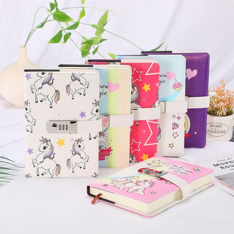 Unicorn Notebook Diary With Password Lock