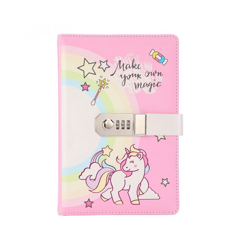 Unicorn Notebook Diary With Password Lock