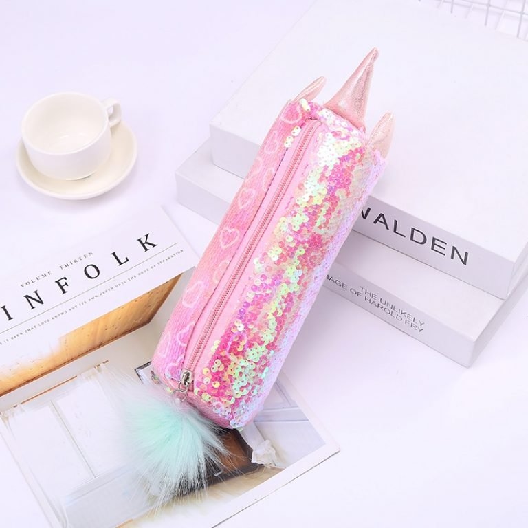 Sequin Unicorn Pencil Case