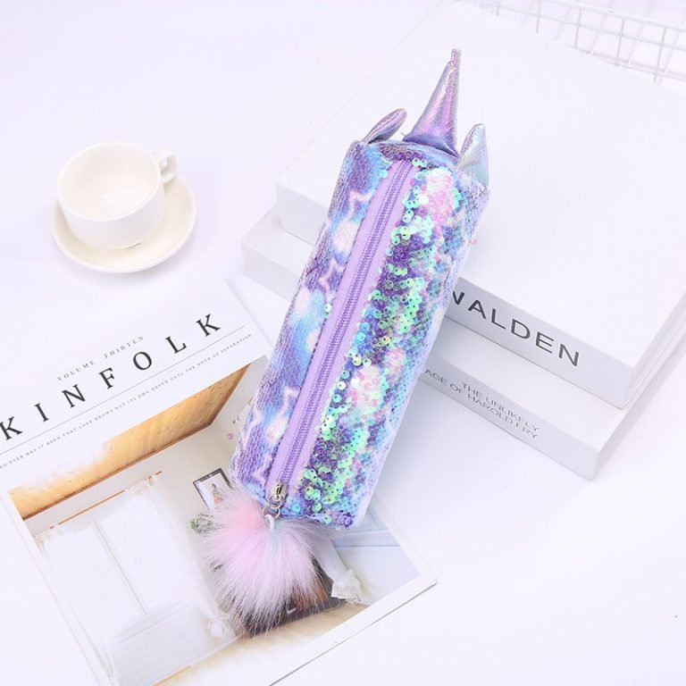 Sequin Unicorn Pencil Case