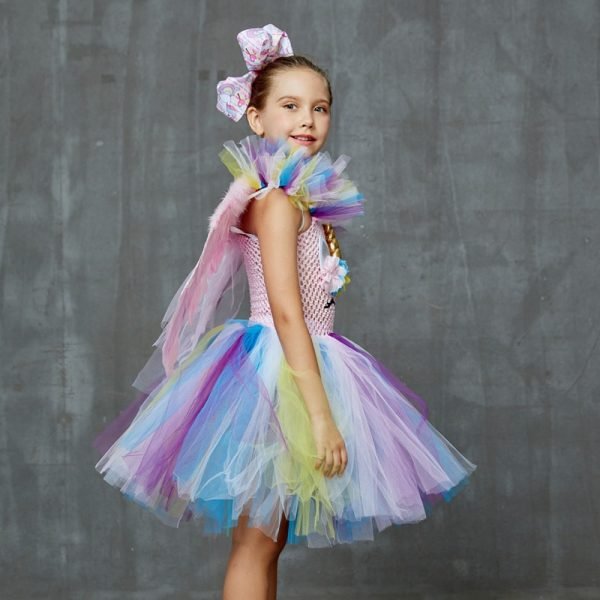 Pastel Rainbow Unicorn Tutu Dress