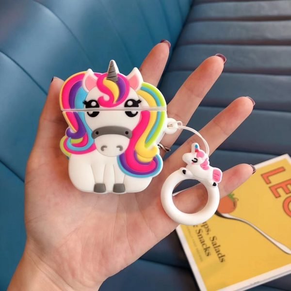 Unicorn With Rainbow Mane Airpods Case