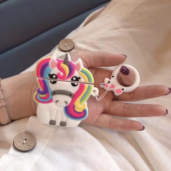Unicorn With Rainbow Mane Airpods Case