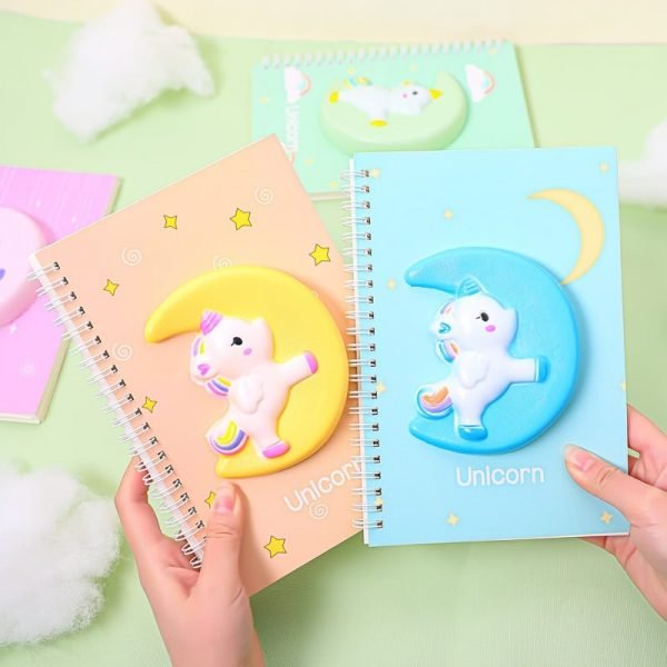 Unicorn 3D Squishy Notebook