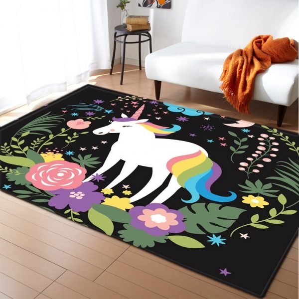 Rainbow Unicorn Rugs For Bedroom