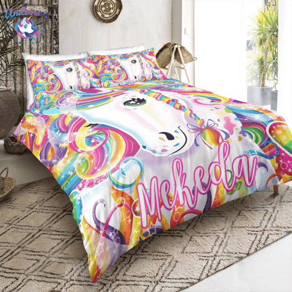 Personalized Colorful Teen Girl Bedding Set