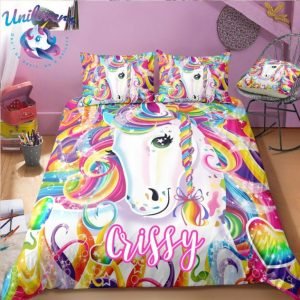 Personalized Colorful Teen Girl Bedding Set