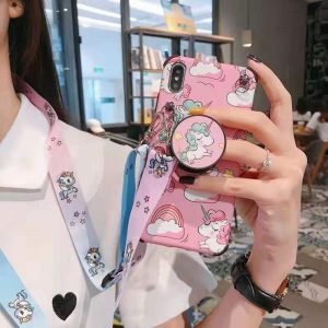 Rainbow Unicorn Case With Holder