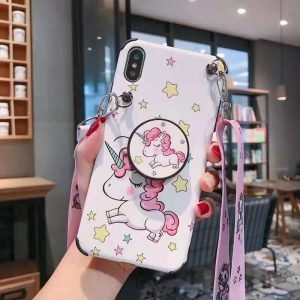 Rainbow Unicorn Case With Holder