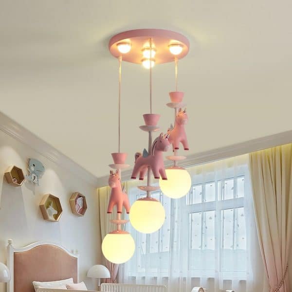 Modern Unicorn Ceiling Light