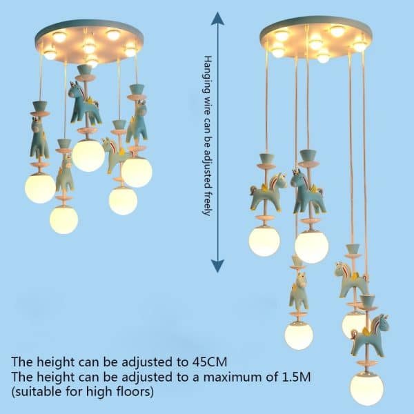 Modern Unicorn Ceiling Light
